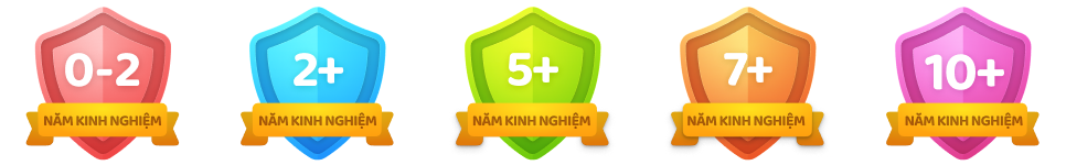 Biểu tượng danh sách chứng nhận năm kinh nghiệm